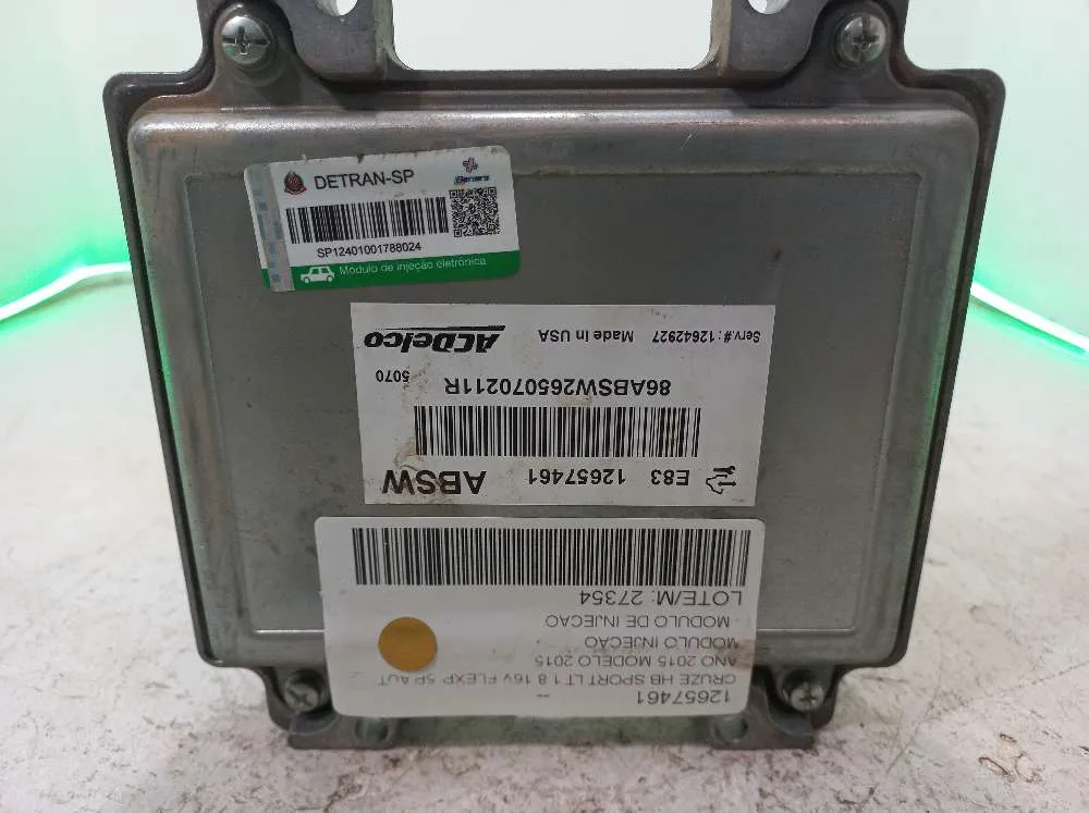 MODULO DE INJECAO CHEVROLET CRUZE 1.8 2015
