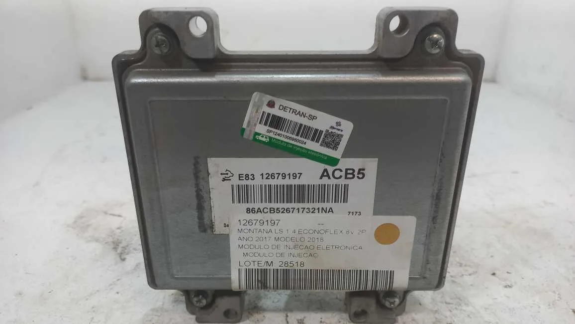 MODULO DE INJECAO CHEVROLET MONTANA 1.4 2018