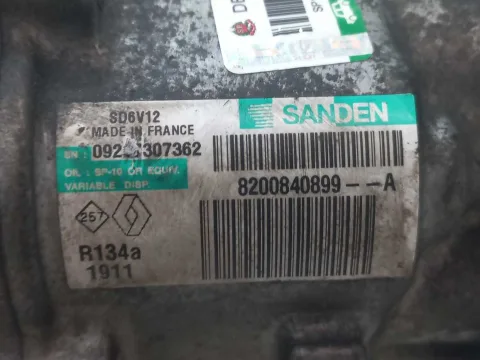 COMPRESSOR DO AR CONDICIONADO RENAULT SANDERO 1.0 2014