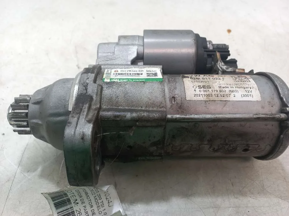 MOTOR DE PARTIDA/ ARRANQUE VOLKSWAGEN T-CROSS 1.0 2022